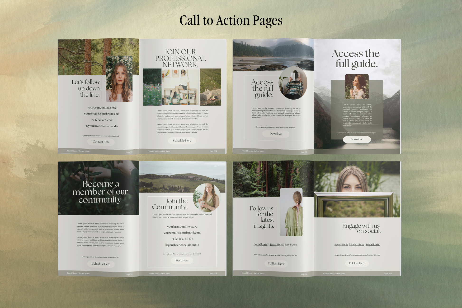Glade | eBook Canva Template | 3 Sizes