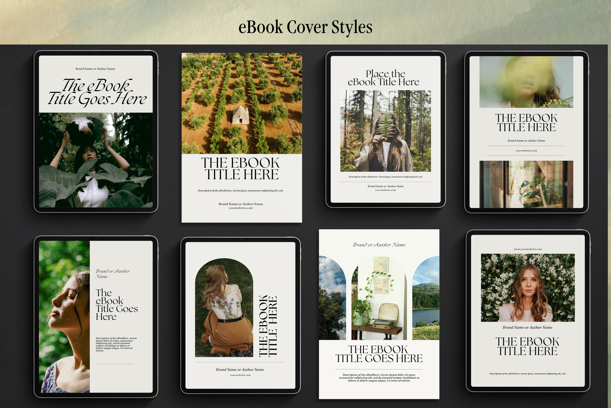 Glade | eBook Canva Template | 3 Sizes