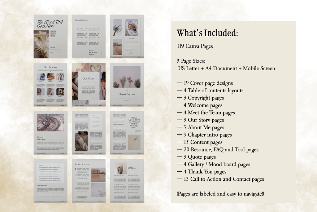 Alive | eBook Canva Template | 3 Page Sizes
