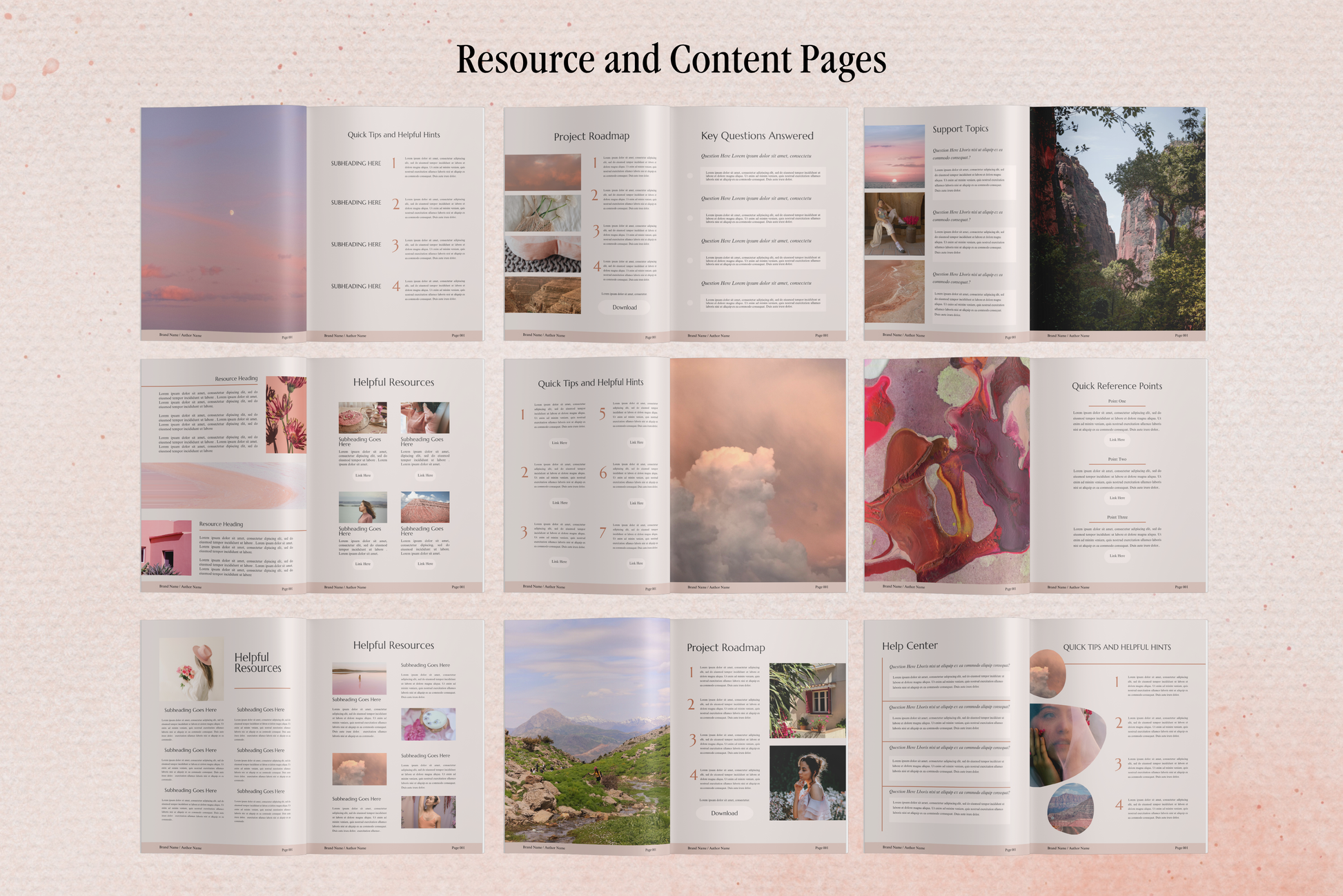 Aurora | eBook Canva Template | 3 Page Sizes