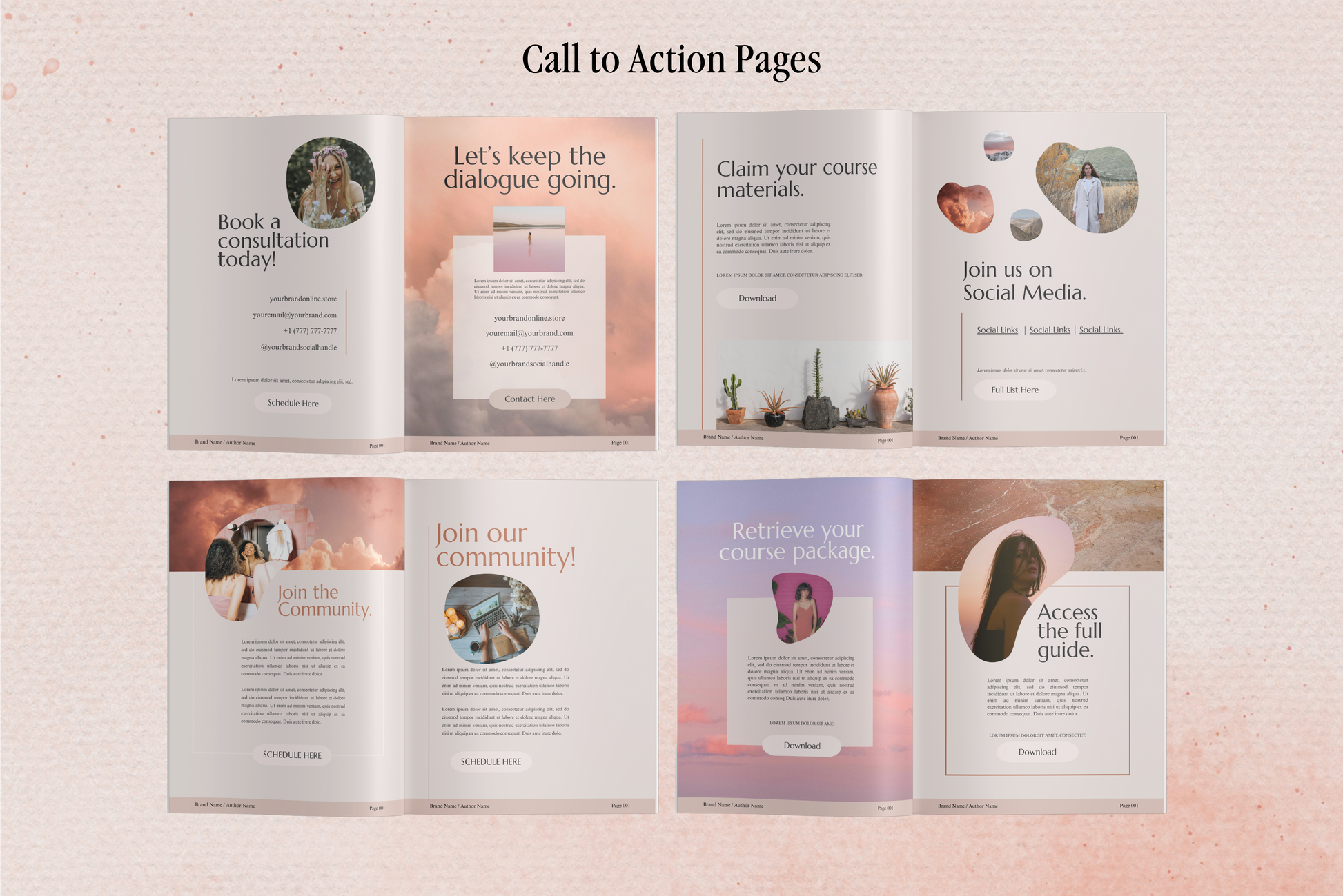 Aurora | eBook Canva Template | 3 Page Sizes