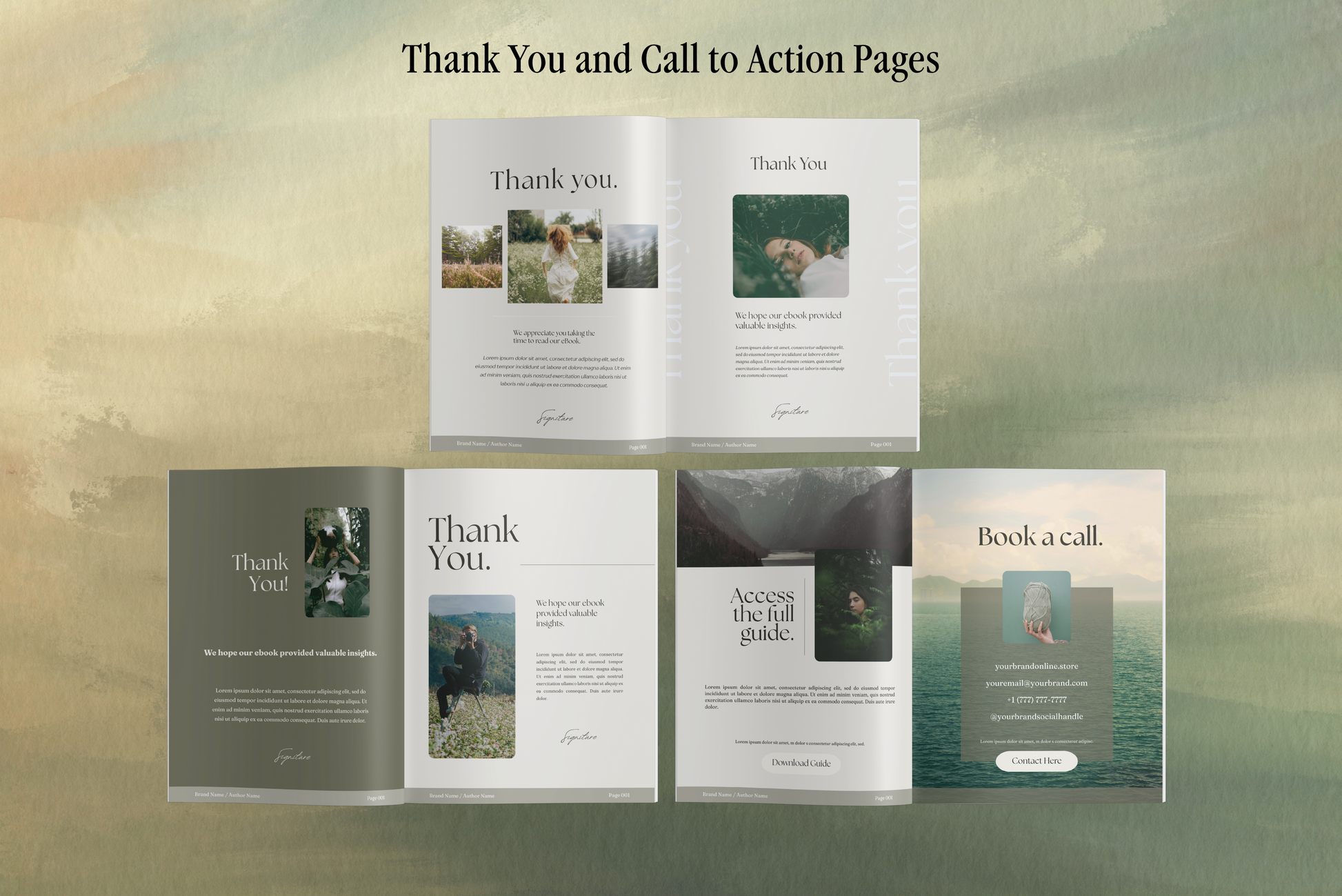 Glade | eBook Canva Template | 3 Sizes