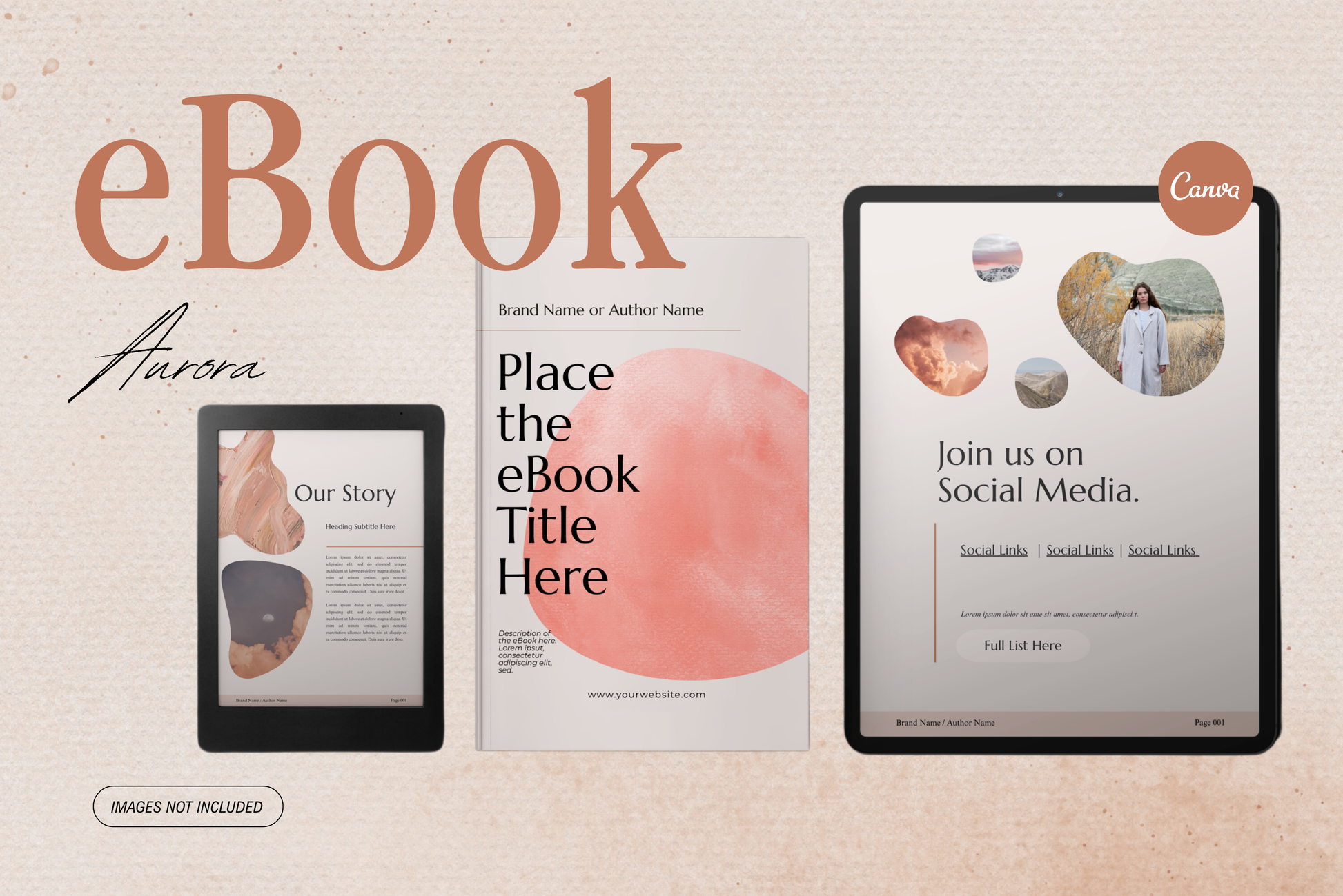 Aurora | eBook Canva Template | 3 Page Sizes