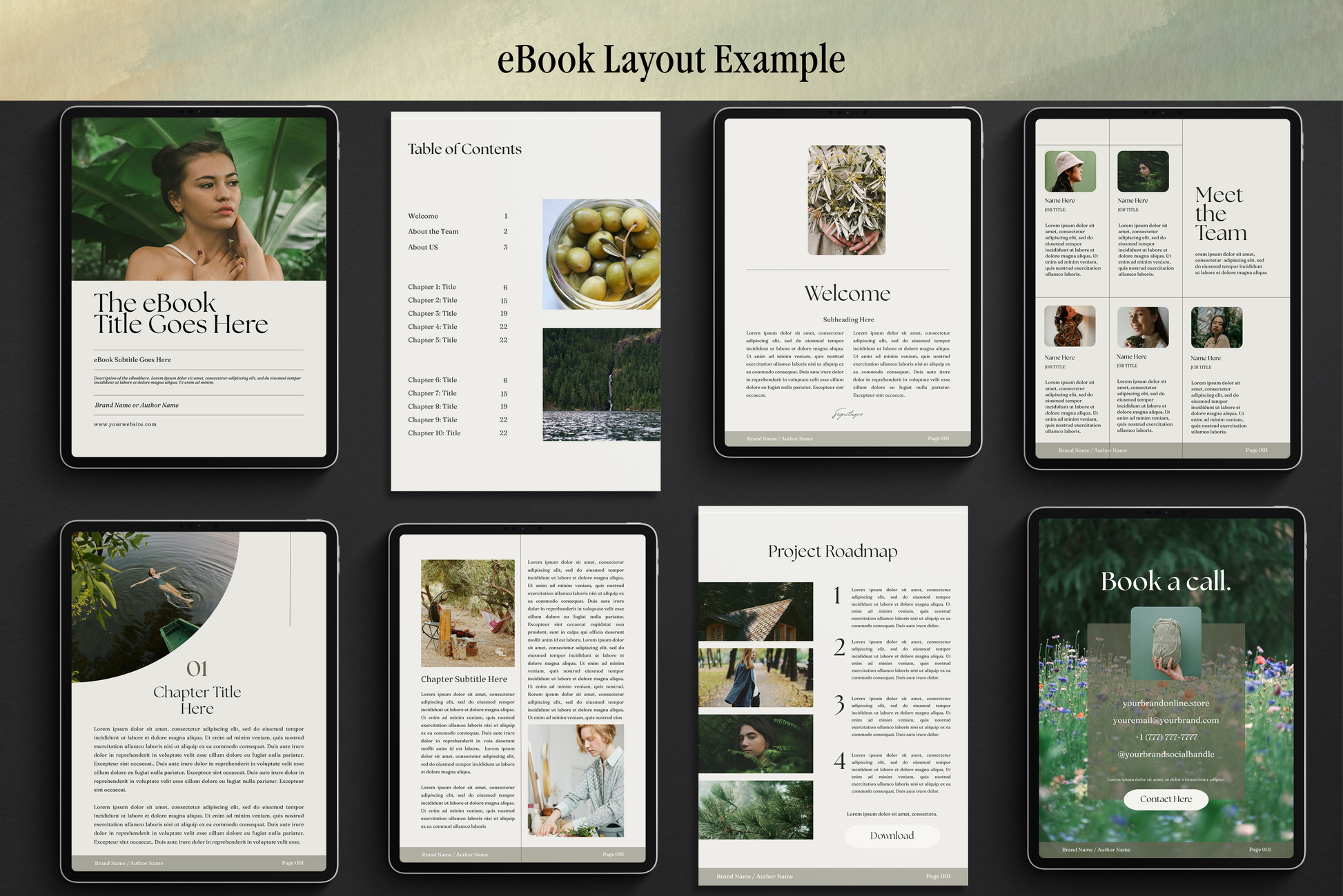 Glade | eBook Canva Template | 3 Sizes
