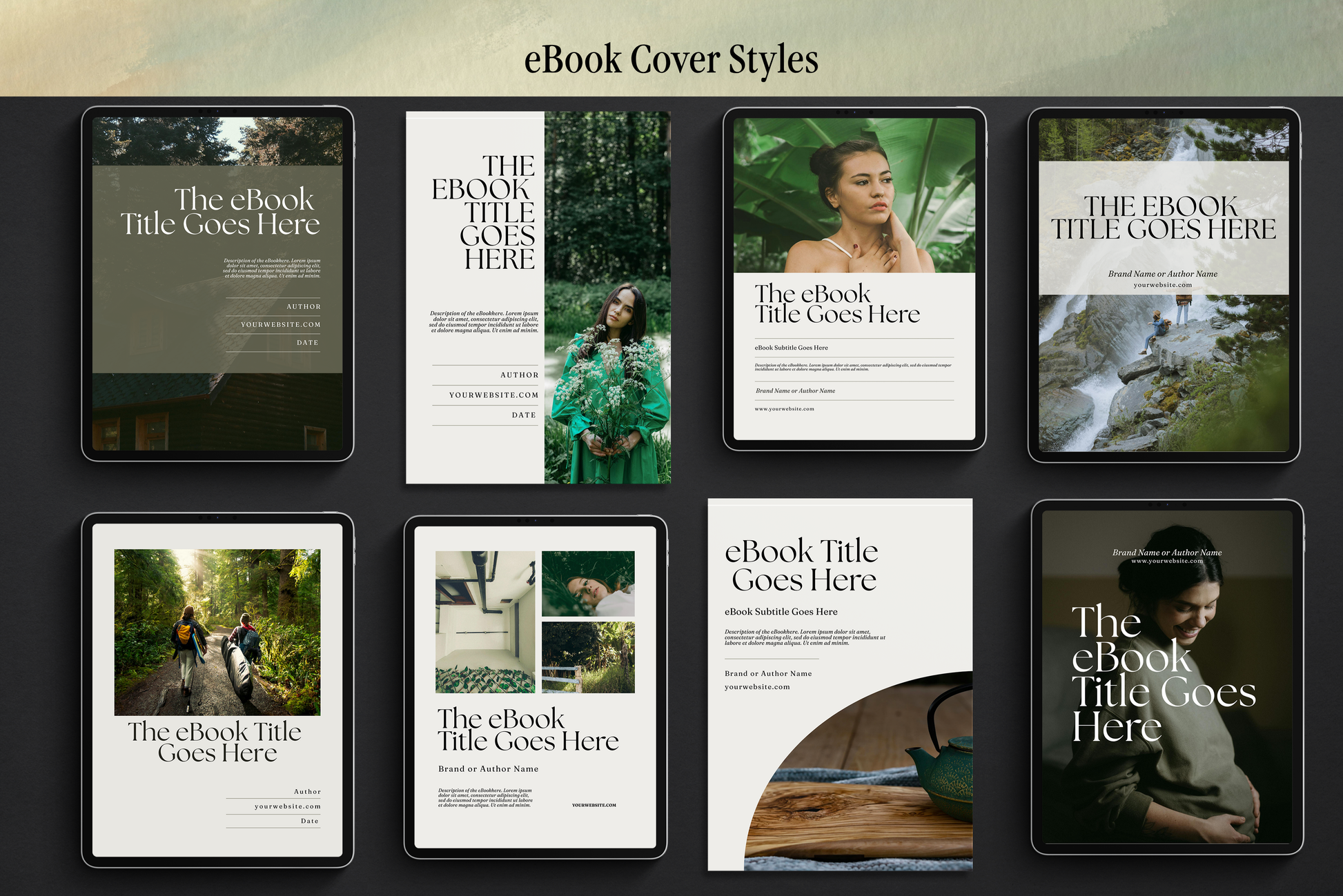 Glade | eBook Canva Template | 3 Sizes