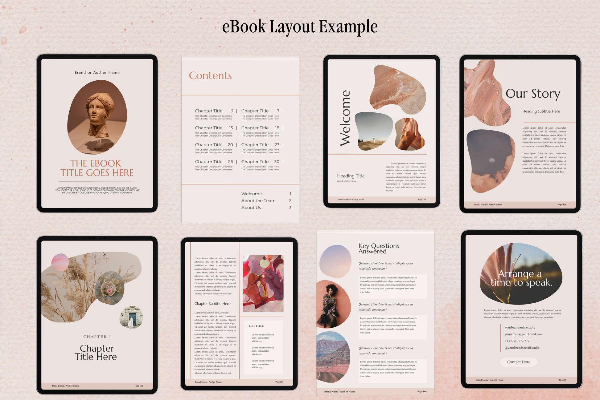 Aurora | eBook Canva Template | 3 Page Sizes