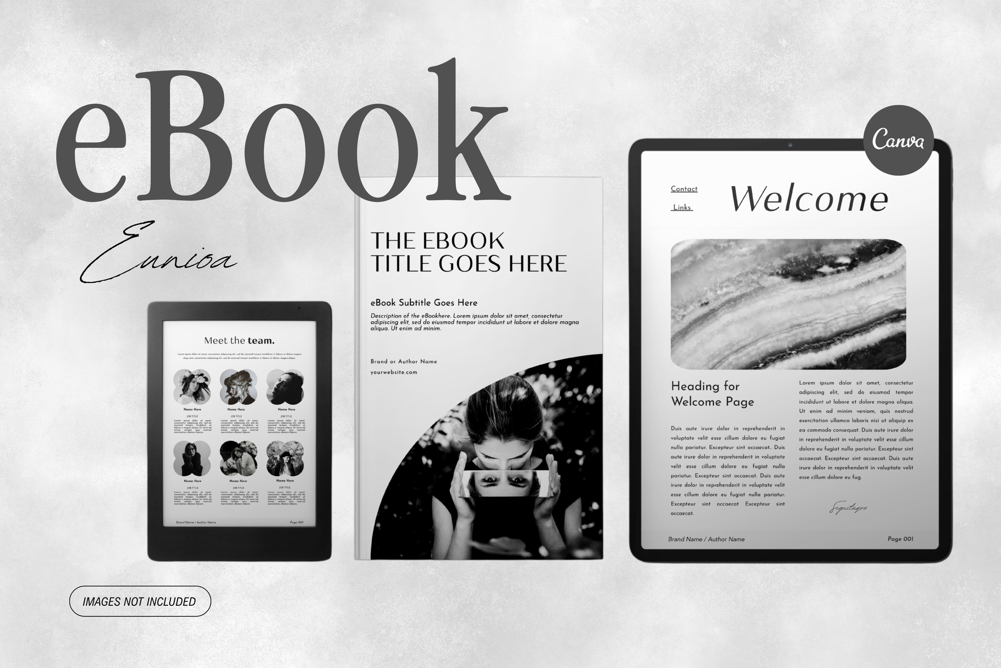 Eunoia | eBook Canva Template | 3 Sizes