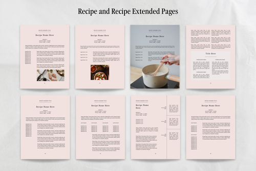 Craving | Recipe Book Canva Templates